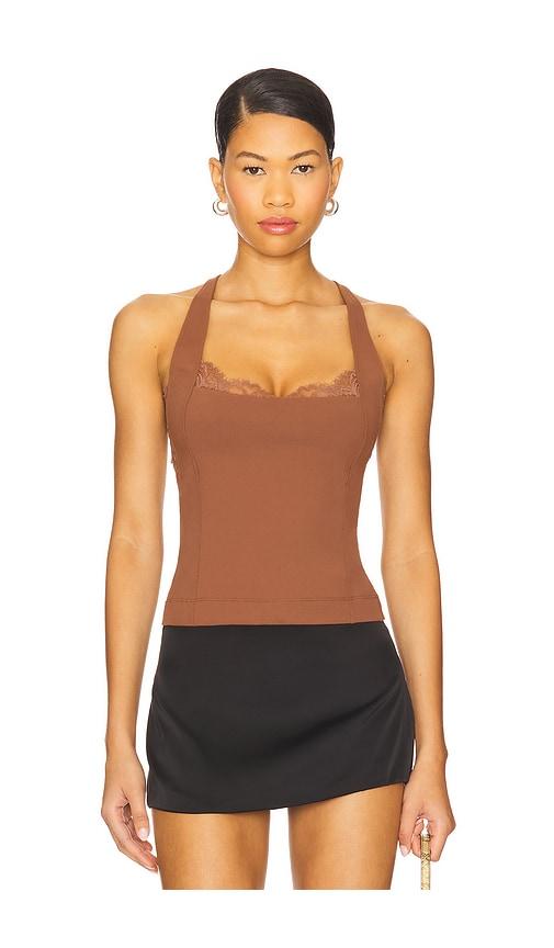 free people looking good cami in brown.