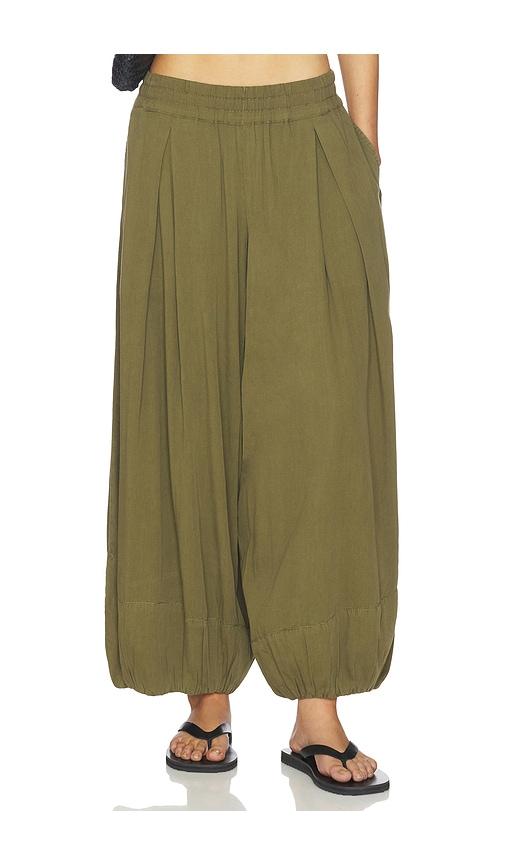 free people moonflower ballon pant in olive.