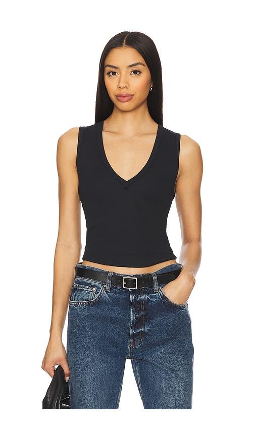 free people neria tank in black.