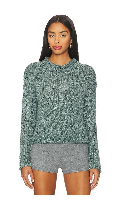 free people opal sweater in green.