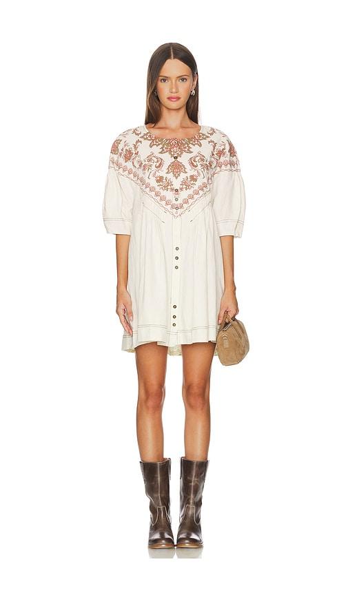 free people orson mini dress in ivory.