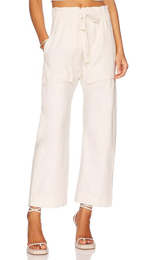 free people sky rider pant in ivory.