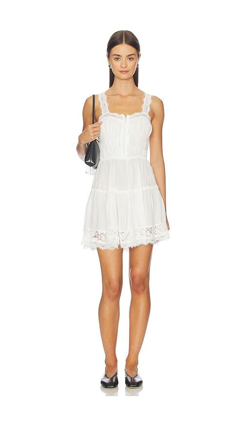 free people so in love mini slip in white.