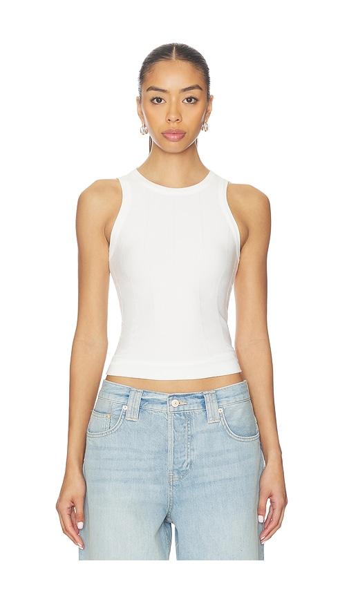 free people so soft seamless modal tank in ivory.