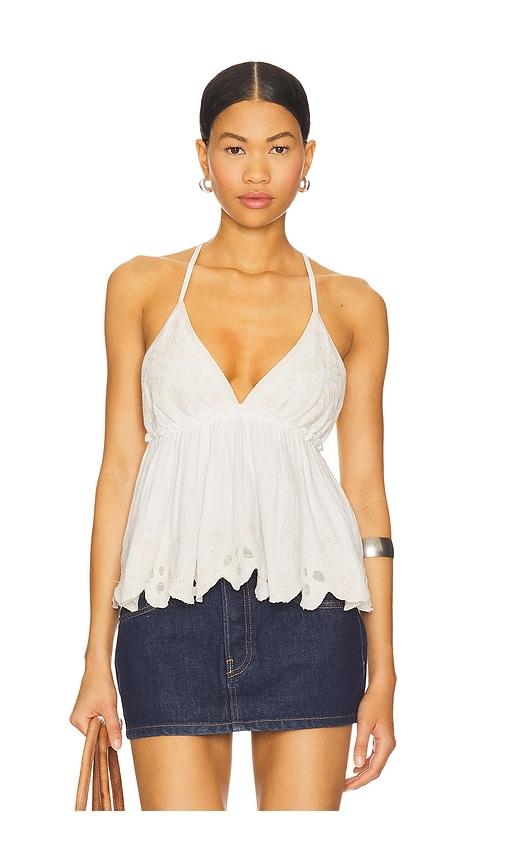 free people sunny days cami in ivory.
