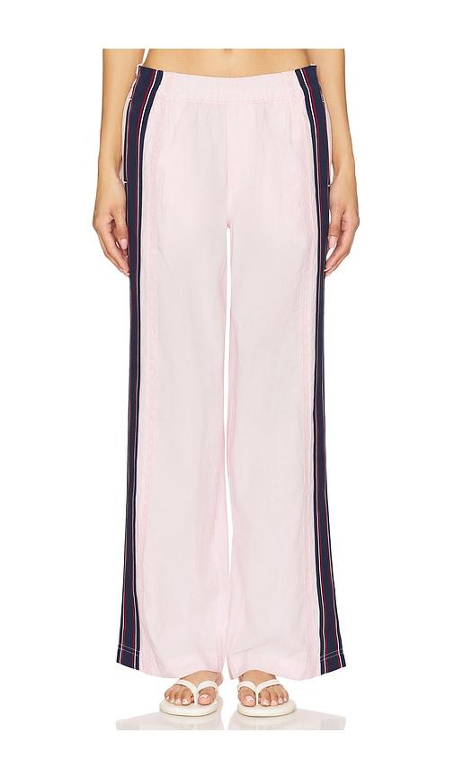 free people team spirit pull on pant in pink.