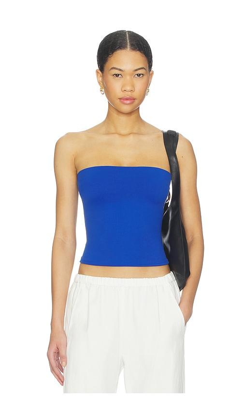 free people the carrie tube top in blue.