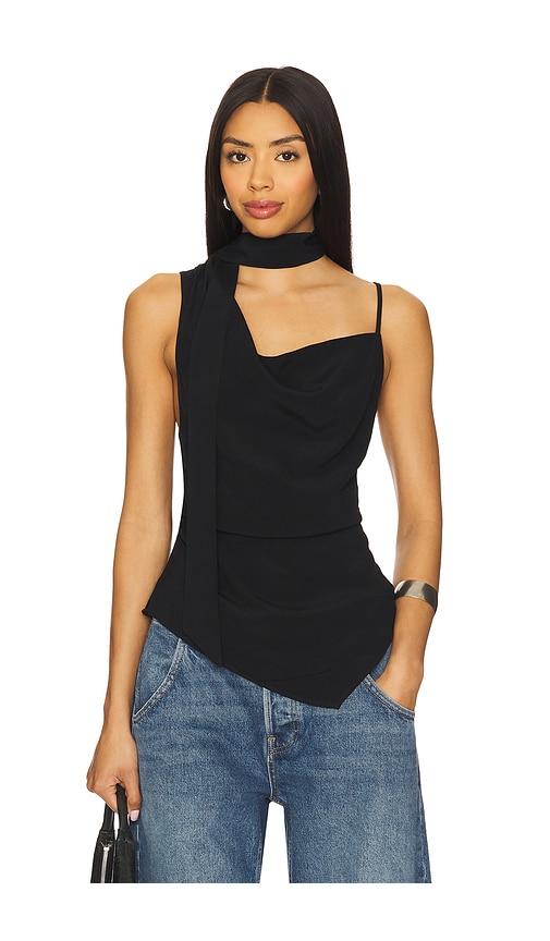 free people true to you tank in black.