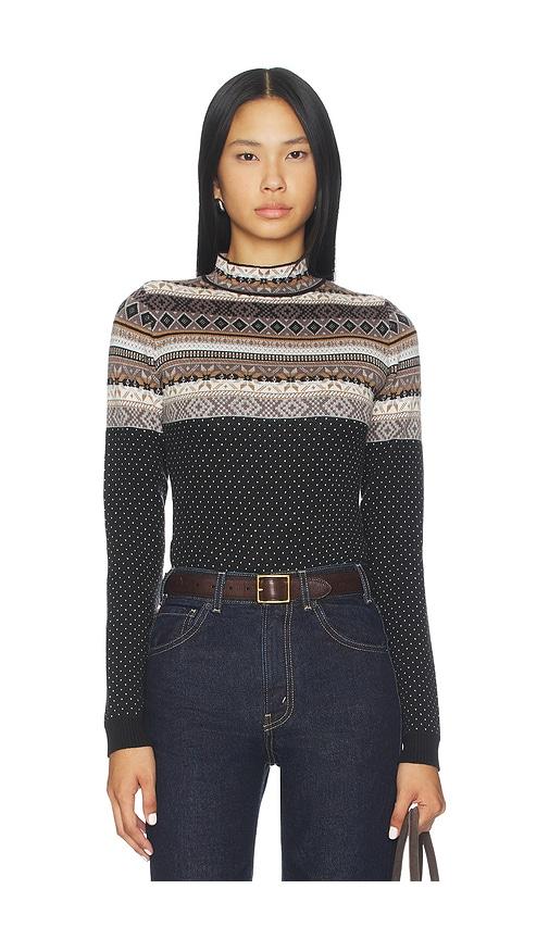 free people winter warmer bodysuit in black.
