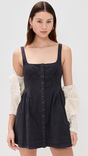 free people women's astrid oxford mini, black