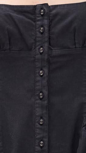 free people women's astrid oxford mini, black