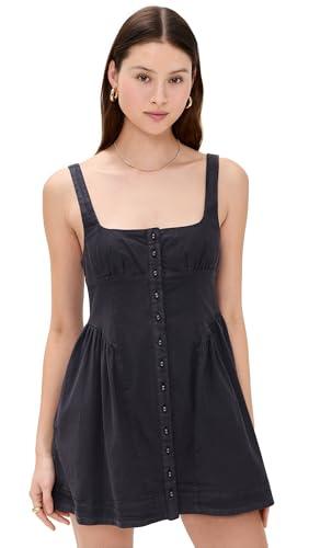 free people women's astrid oxford mini, black