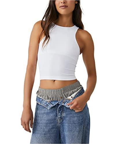 free people women's clean lines cami, white