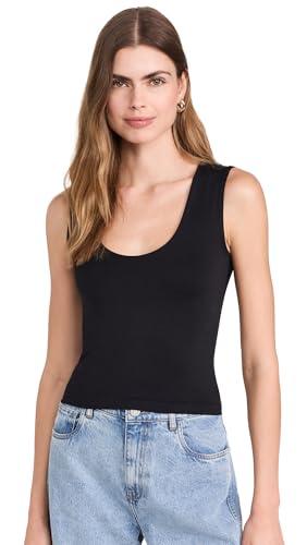 free people women's clean lines muscle cami, black x-small-small