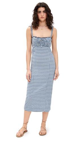 free people women's lucinda midi, indigo combo