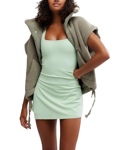 free people women's never better dress, pistachio