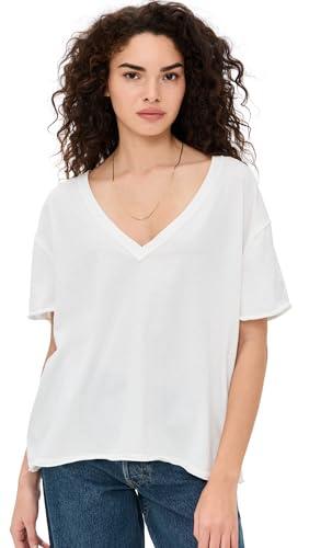free people women's nina tee v, ivory