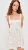 free people women's printed astrid mini, ivory combo