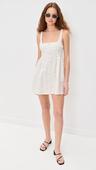 free people women's printed astrid mini, ivory combo