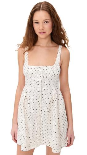 free people women's printed astrid mini, ivory combo