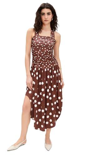 free people women's raylon midi, chocolate combo