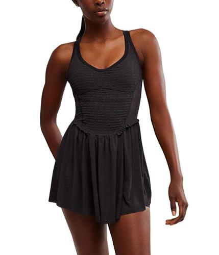 free people women's smockin hot dress, black
