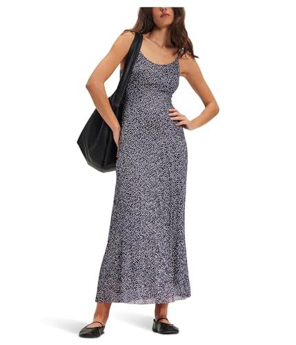 free people women's zoey printed maxi, navy combo