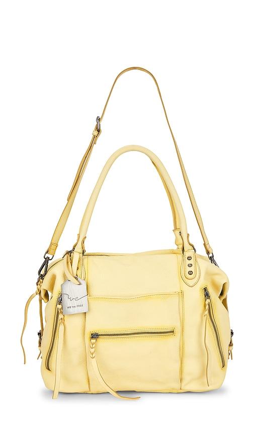 free people wtf emerson tote bag in yellow.
