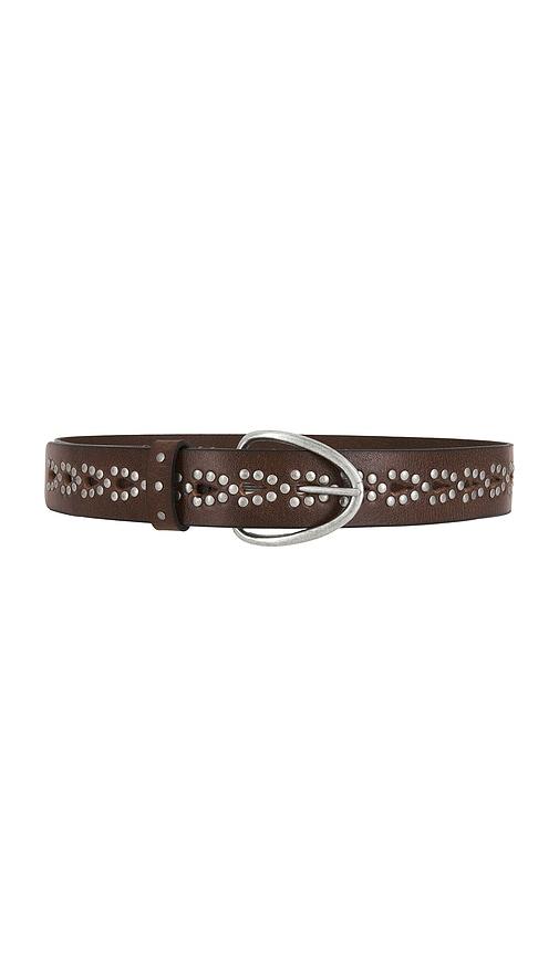 free people wtf preston stud belt in cognac.
