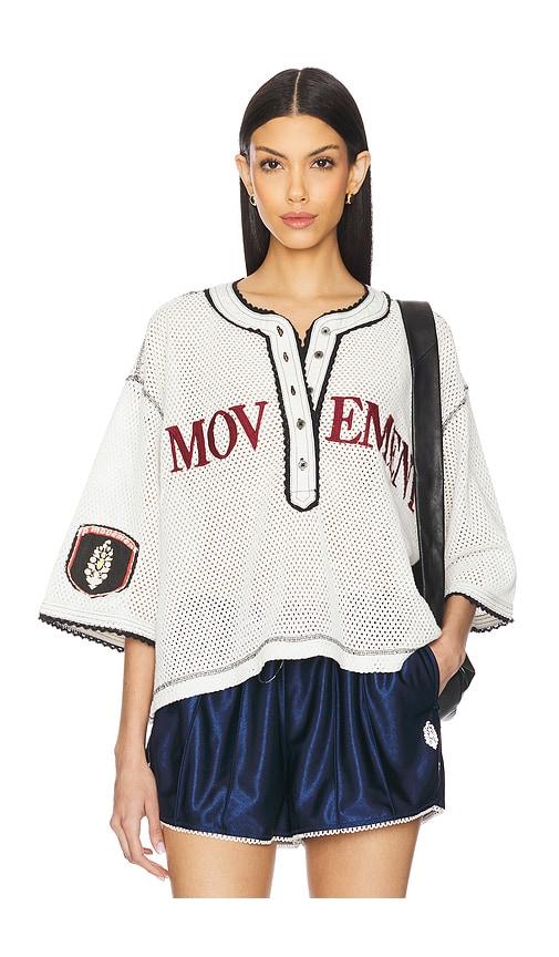 free people x fp movement camp out tee in ivory.