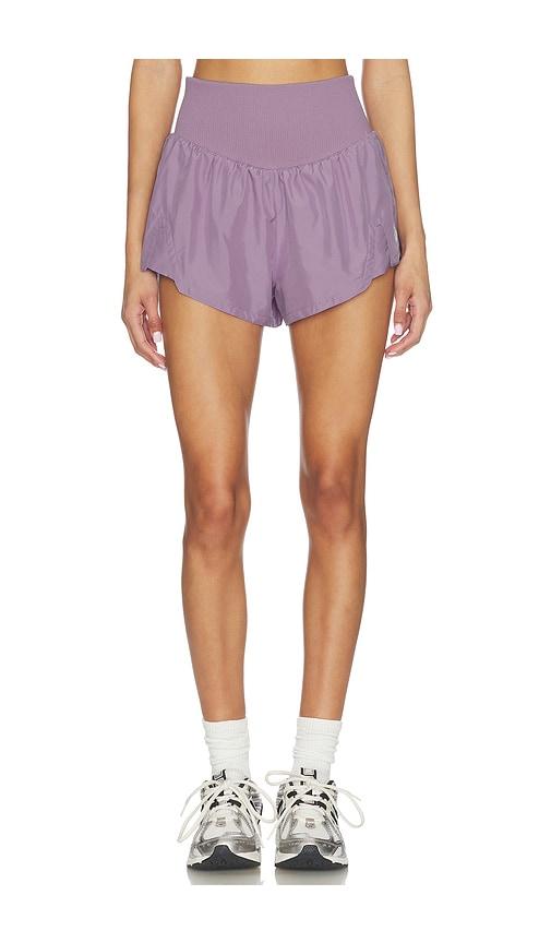 free people x fp movement carpe diem short in purple.