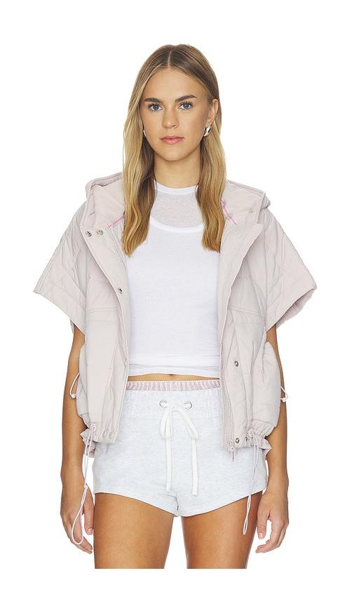 free people x fp movement happy trails poncho in pink.