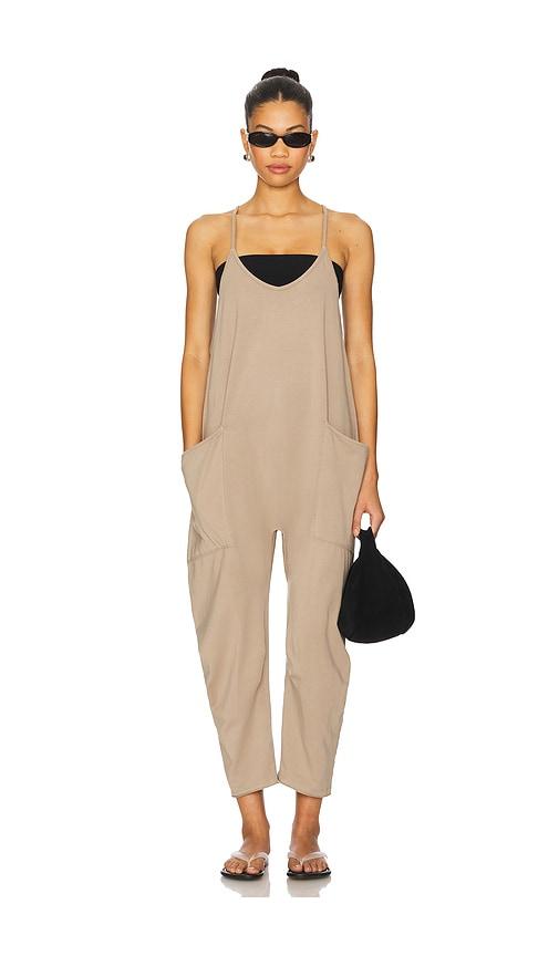 free people x fp movement hot shot onesie in tan.
