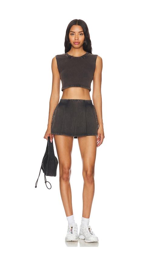 free people x fp movement hot shot skort set in black.