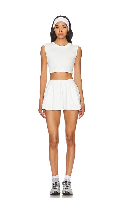 free people x fp movement hot shot skort set in white.