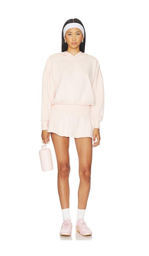 free people x fp movement sprint to the finish skirt set in pink.