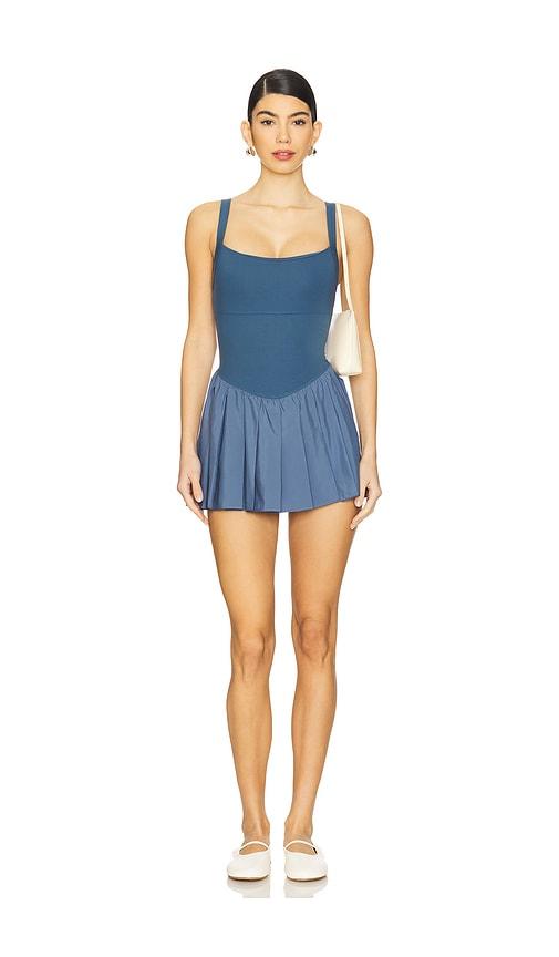 free people x fp movement swing of things dress in blue.