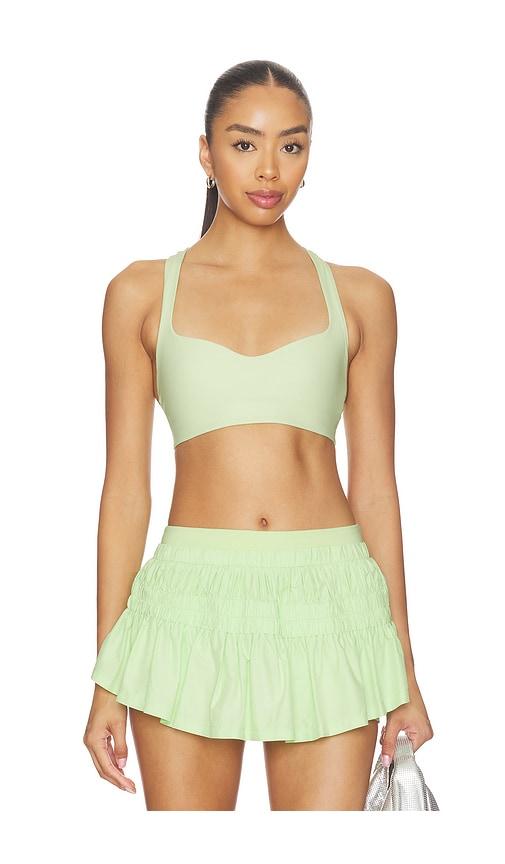 free people x fp movement win win sweetheart bra in green.