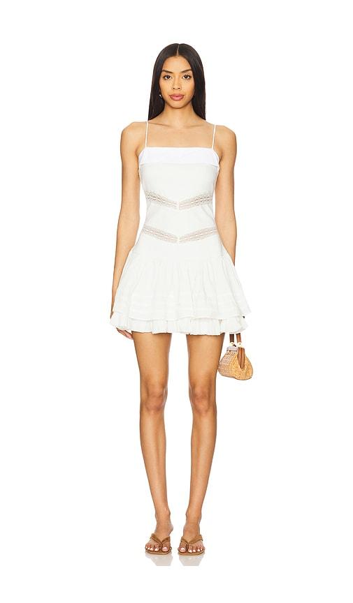 free people x free-est bliss beauty mini dress in ivory in ivory.
