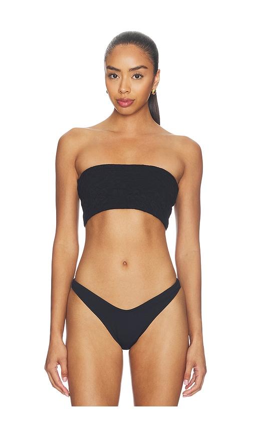 free people x free-est lola bandeau bikini top in black.