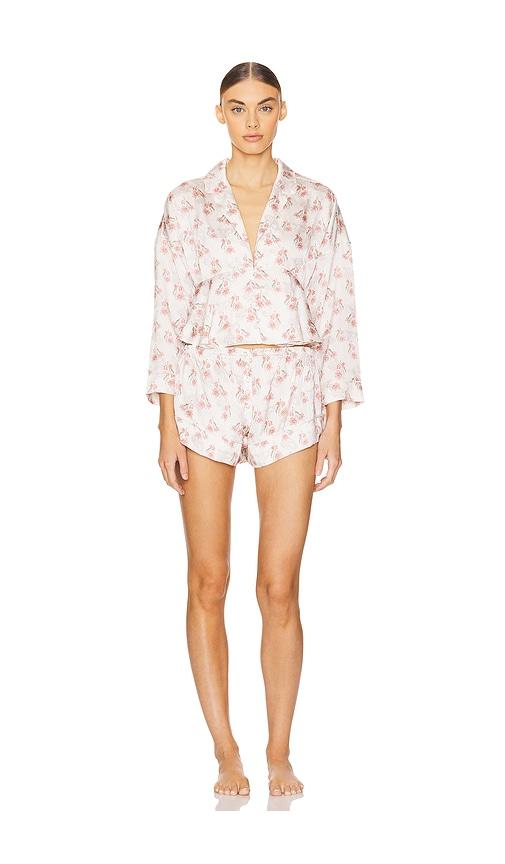 free people x intimately fp beauty sleep pj set in ivory.
