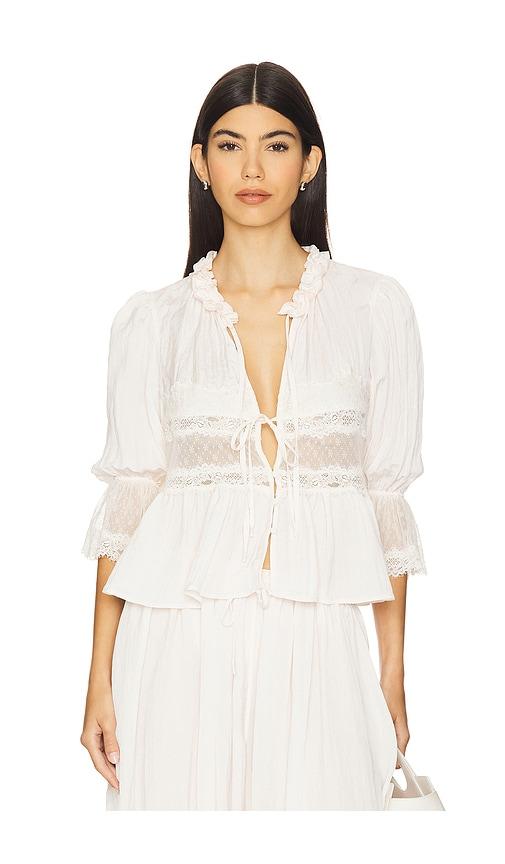 free people x intimately fp forever young bed jacket in white alyssum in ivory.