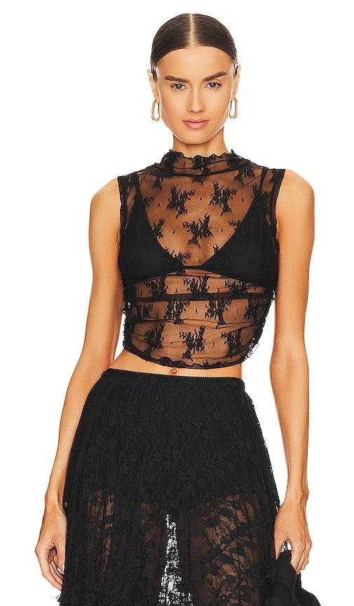 free people x intimately fp solid nice try muscle top in black.