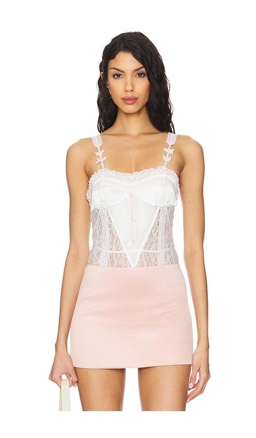 free people x intimately fp sweet cheeks bodysuit in cream.