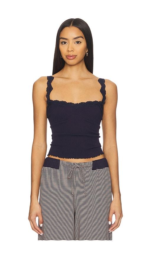free people x intimately spring fever cami in navy.