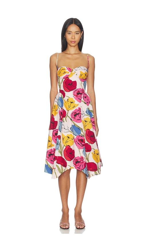 free people x revolve cherish midi dress in pink,blue.