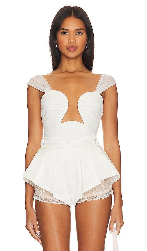 free people x revolve double take bodysuit in ivory.