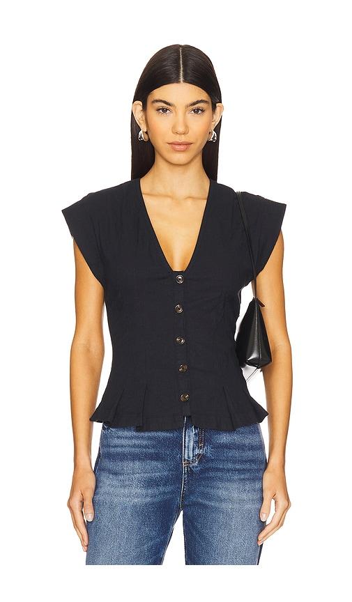 free people x revolve dylan vest in black.