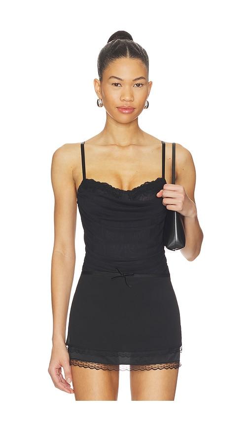 free people x revolve hard launch corset bodysuit in black.