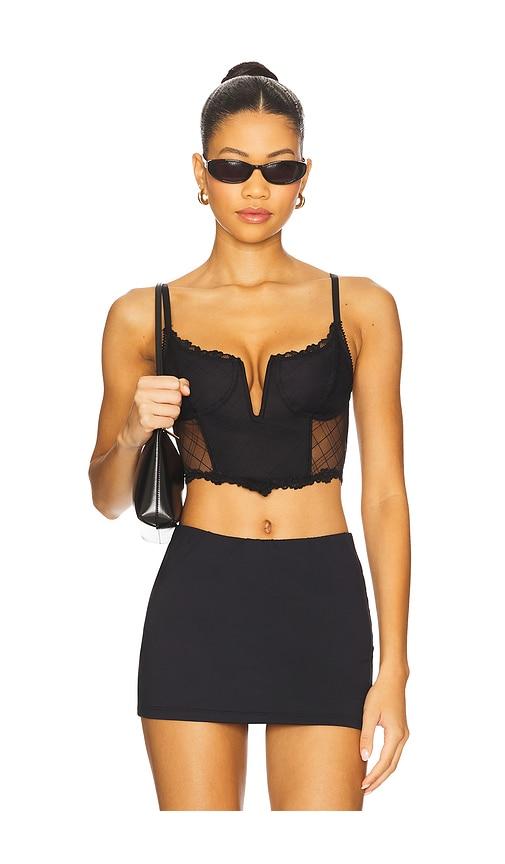 free people x revolve hearts collide cami in black.